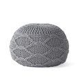 thumbnail image 1 of Christopher Knight Home Morven Pouf, Gray C80, 1 of 3