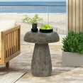 thumbnail image 1 of Christopher Knight Home Mushroom MGO Side Table, 20.5" Tall Round Accent Table, Grey, 1 of 7