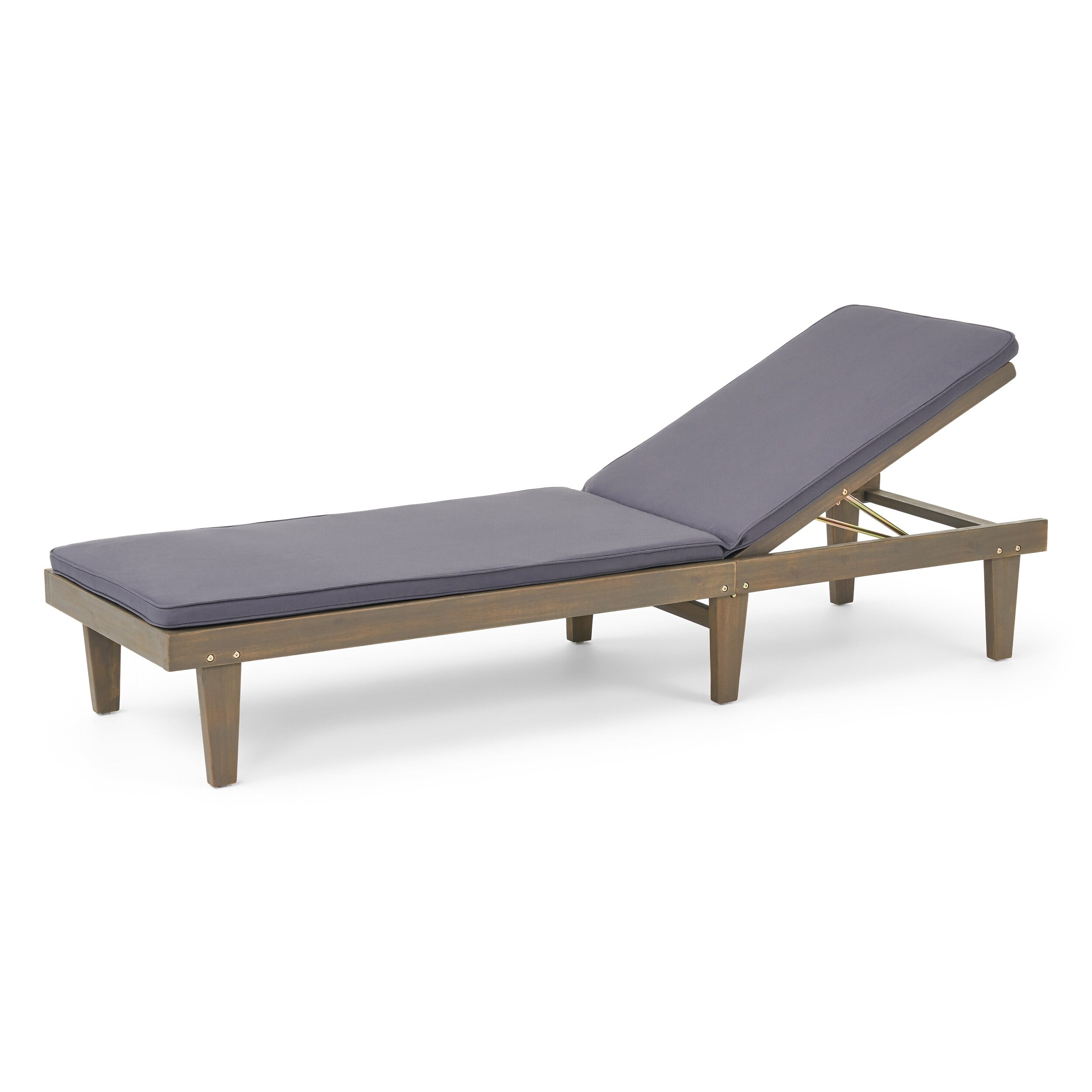 Christopher Knight Home Nadine Outdoor Acacia Wood Cushioned Chaise
