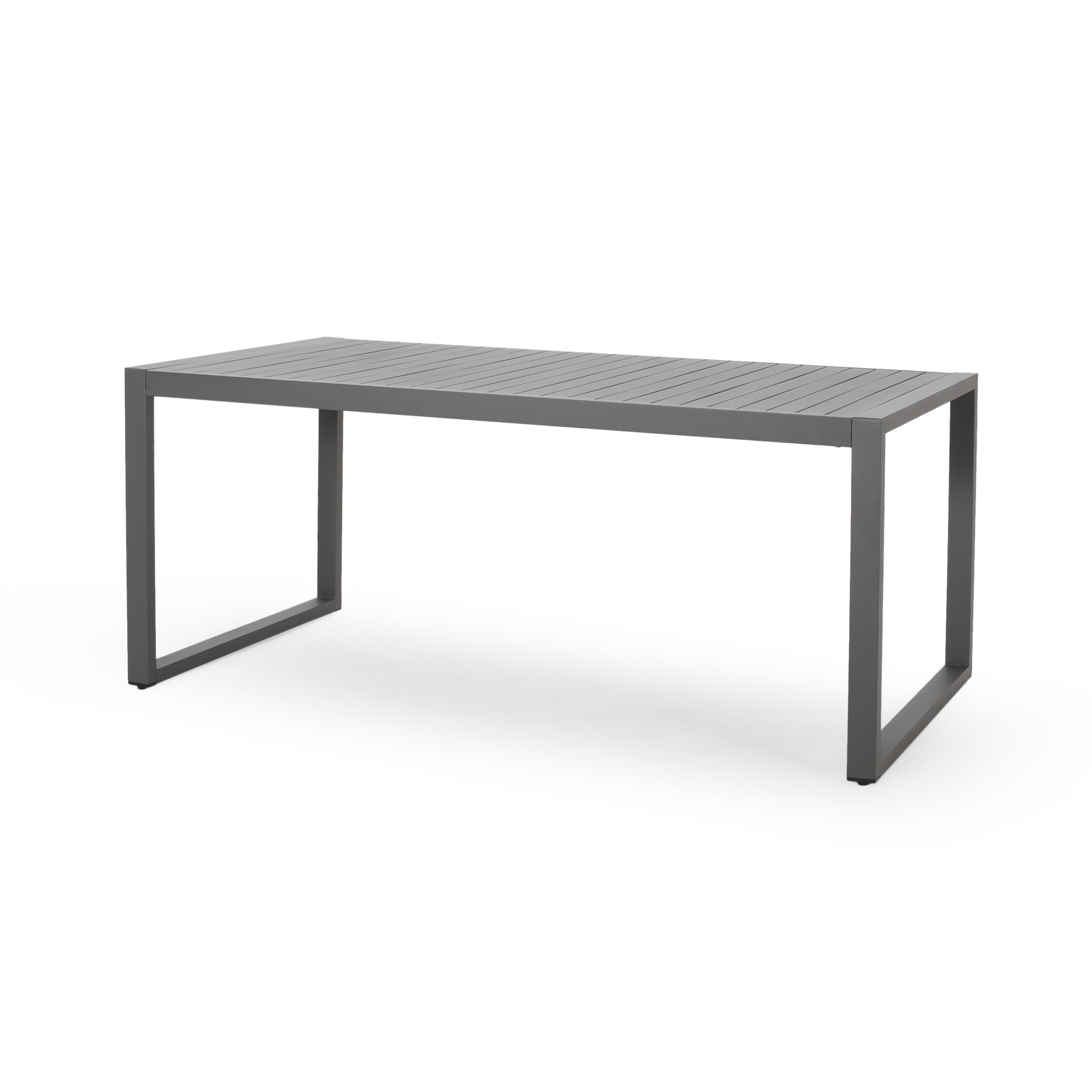 Christopher Knight Home Navan Modern Aluminum Outdoor Dining Table by 70.00" L x 35.00" W x 30