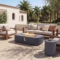 thumbnail image 1 of Christopher Knight Home Outdoor 50,000 BTU Propane Rectangular Fire Pit Table with Tank Holder, Gray, 1 of 19