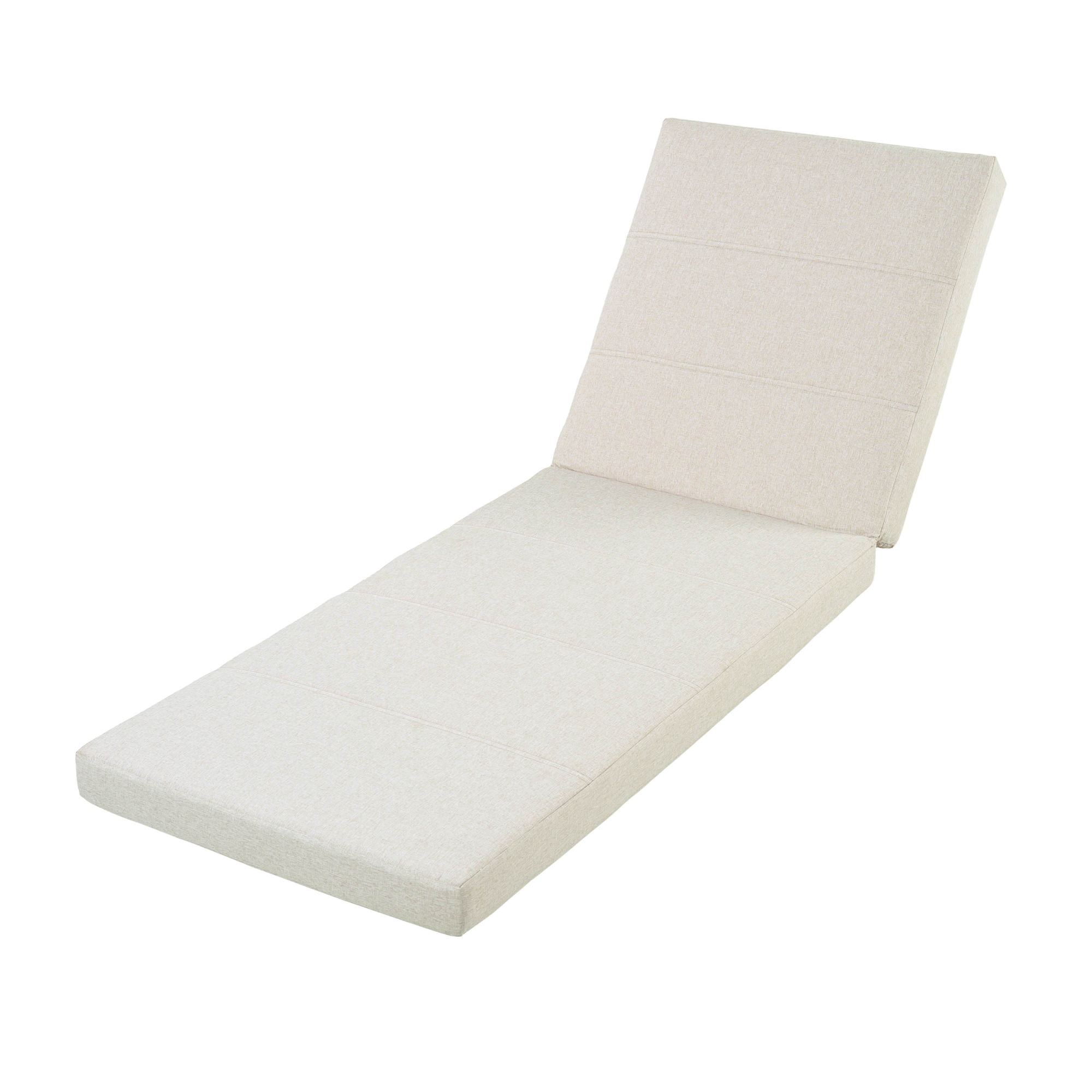 Christopher Knight Home Outdoor Chaise Lounge Cushion Only, Removable Cover, Beige