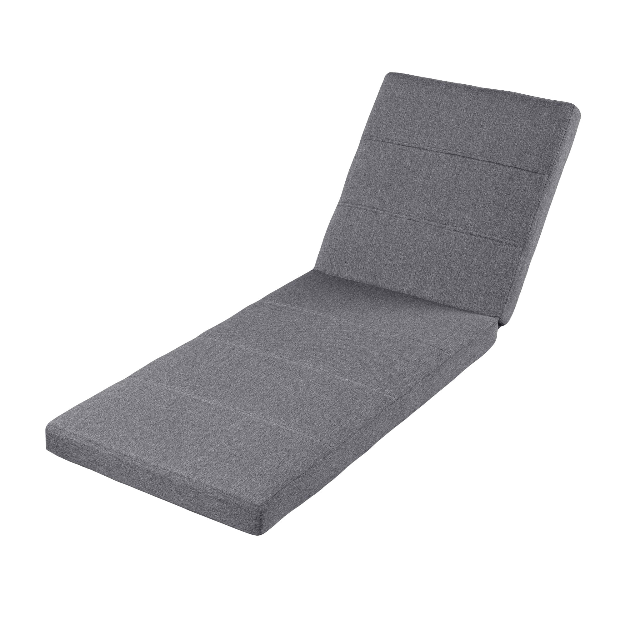 Christopher Knight Home Outdoor Chaise Lounge Cushion Only, Removable Cover, Gray
