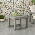 thumbnail image 1 of Christopher Knight Home Outdoor Side Table with Light Gray Acacia Wood, Rustic Patio End Table, 1 of 11