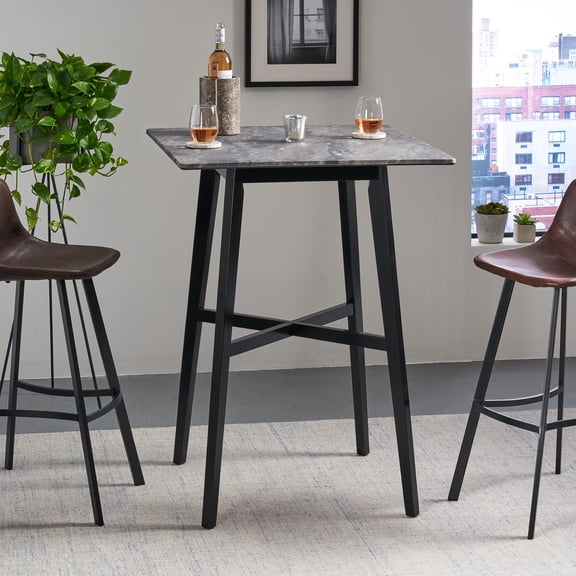Christopher Knight Home Paladina Bar Height Dining Table, Black, 42