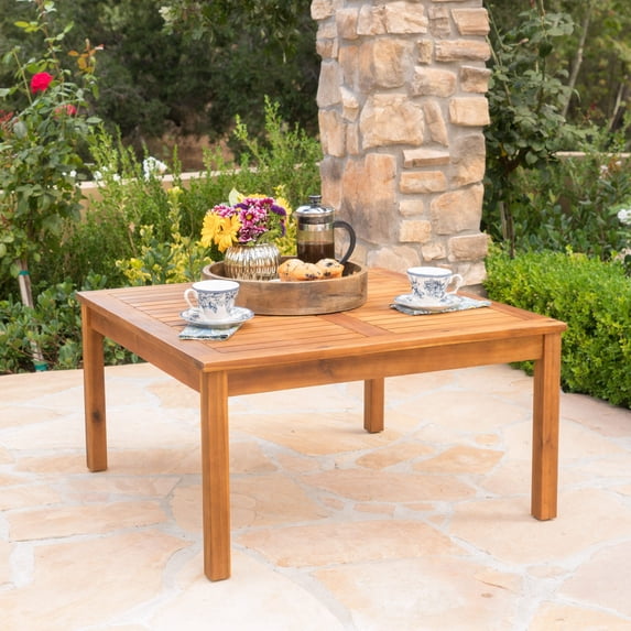 Christopher Knight Home Perla Outdoor Acacia Wood Coffee Table by Teak