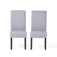 thumbnail image 1 of Christopher Knight Home Pertica Fabric Dining Chair Set Of 2,Wood, Light Grey, 1 of 9