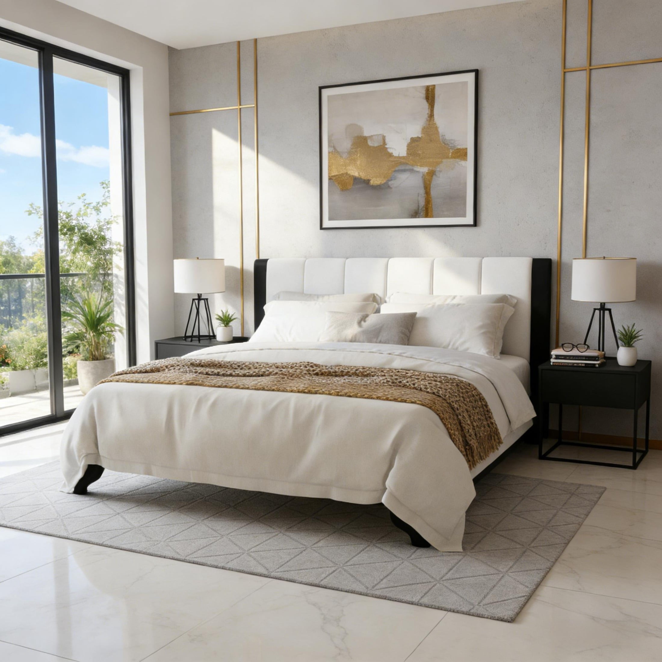 Christopher Knight Home Premium Pine Wood King Bed Frame with Headboard ...