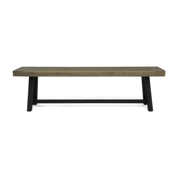 Christopher Knight Home Raphael Outdoor Acacia Wood Bench by sandblast gray