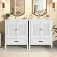 thumbnail image 1 of Christopher Knight Home Retro 2 Piece 30" Bathroom Vanities with Ceramic Sinks, Soft-Close Doors, White, 1 of 13