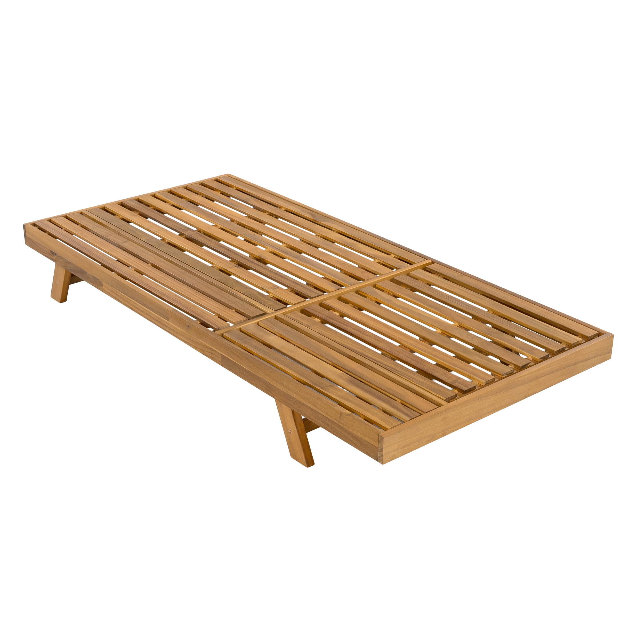 Christopher Knight Home Rustic Outdoor Chaise Lounge Chair, Adjustable 4-Position Backrest, Teak Finish