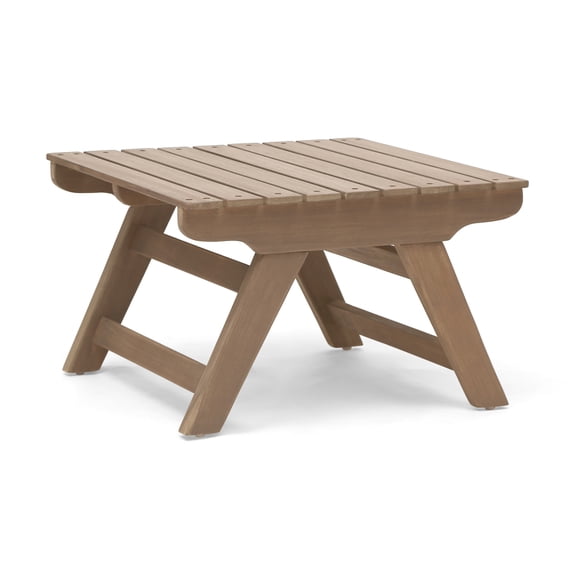 Christopher Knight Home Sedona Acacia Wood Outdoor Side Table, 19.75 Inch Square Slatted End Table, Grey