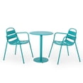 thumbnail image 1 of Christopher Knight Home Terra Outdoor  Outdoor 3 Piece Bistro Set by  - N/A Matte Teal, 1 of 5