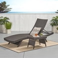 thumbnail image 1 of Christopher Knight Home Toscana Outdoor 2-piece Wicker Adjustable Chaise Lounge Set by  Brown, 1 of 5