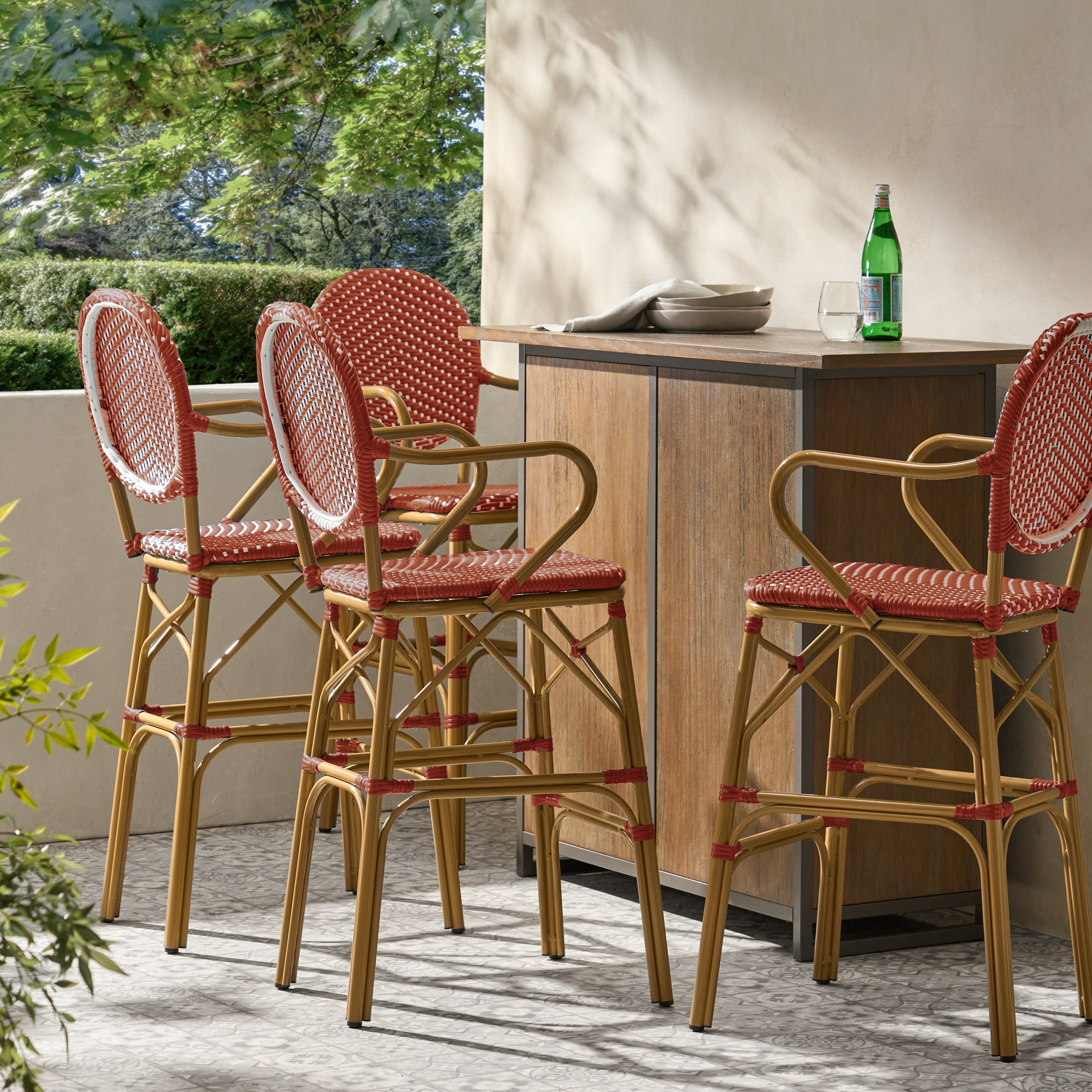Christopher Knight Home Vande Wicker and Aluminum Outdoor