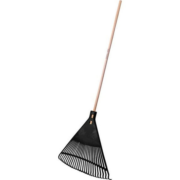 Urrea Professional Tools B3152687 Surtek Straight Leaf 26 Tine 48 Wood Handle Rakes, Black