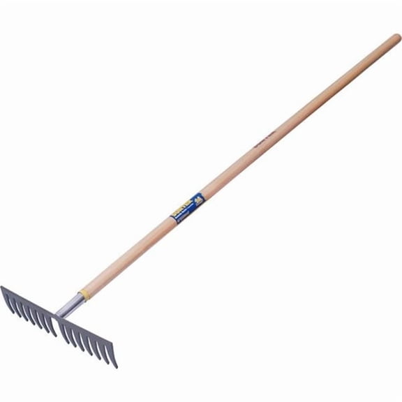 Urrea Professional Tools B3152689 Surtek Straight Garden Rake with 14 Tine & 60 in. Wood Handle