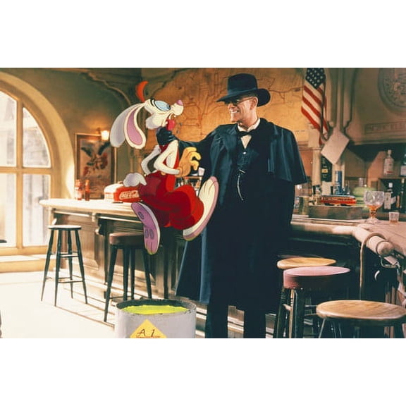 Christopher Lloyd in Who Framed Roger Rabbit with Roger 24x36 Poster