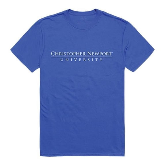 Christopher Newport University Men Institutional T-Shirt, Royal - Medium