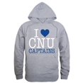 thumbnail image 1 of Christopher Newport University Mens I Love Hoodie, Heather Gray - 2XL, 1 of 1