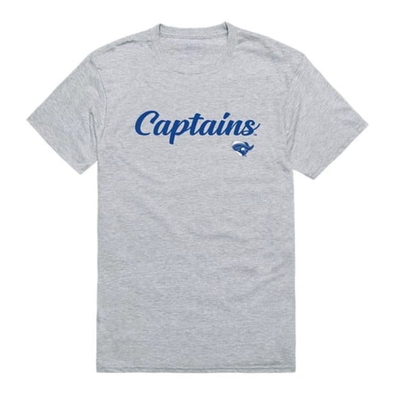 Christopher Newport University Mens Script T-Shirt, Heather Gray - 2XL