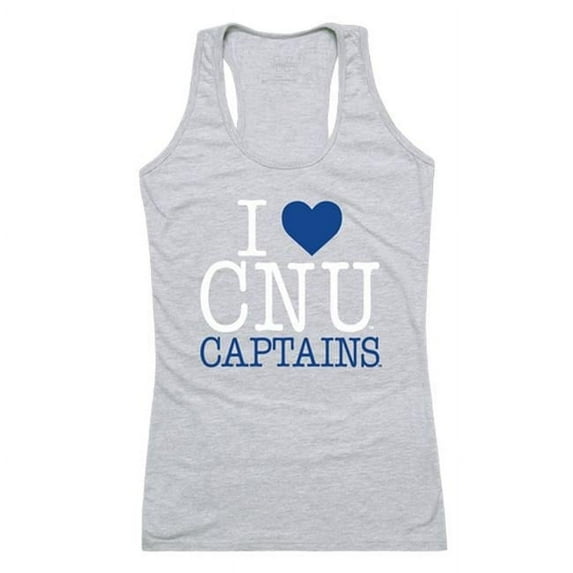 Christopher Newport University Women Love Tank Top, Heather Grey - Extra Large