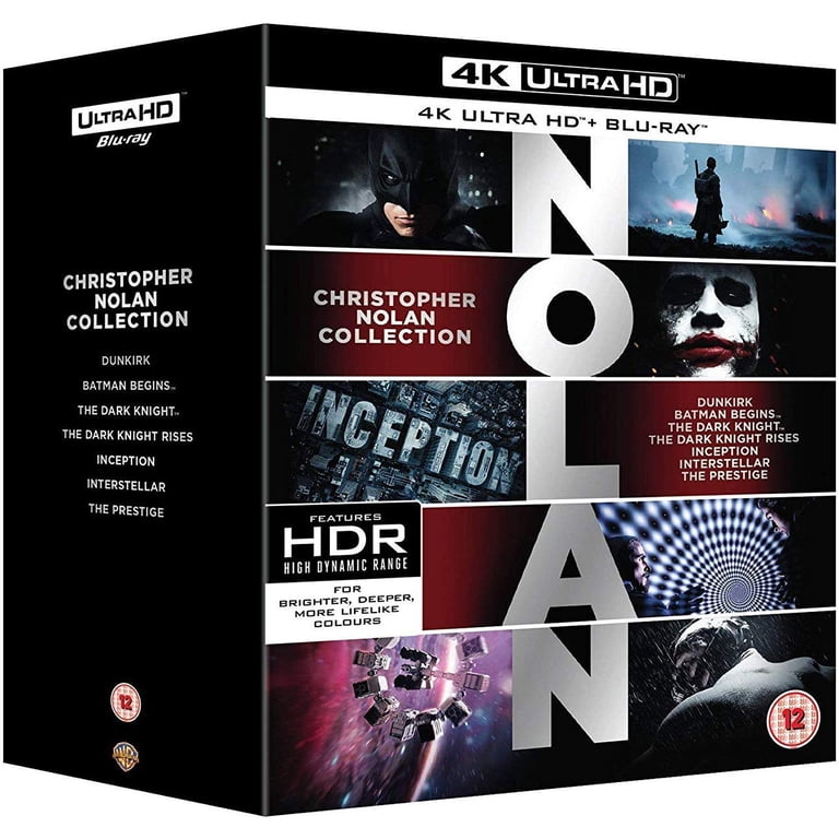Christopher Nolan 7- Movie Collection (4K + Bluray) - Walmart.com