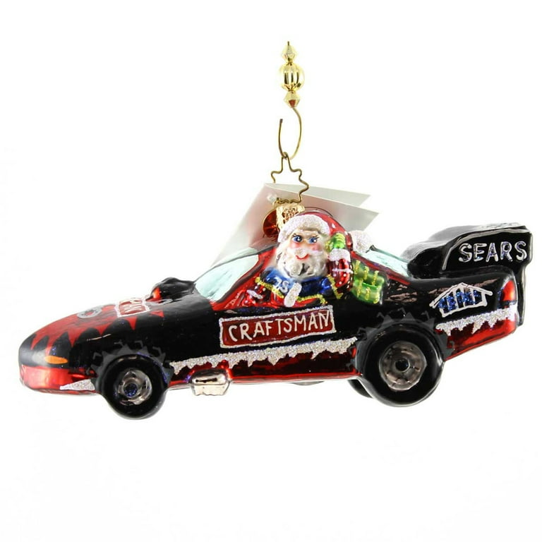 Christopher Radko Craftsman Nhra Funny Car Glass Sears Ornament