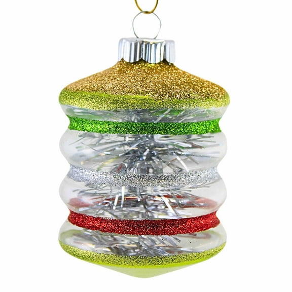 Christopher Radko Company 3.50In Holiday Splendor Lantern, Glass, Vintage-Inspired Ornament 4027842 Greenlantern