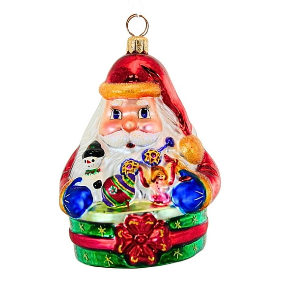 Christopher Radko Company 4.50In Santa's Favorites, Glass, Ornament Snowman Toys Box 992080