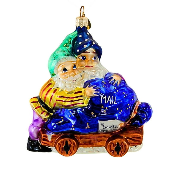 Christopher Radko Company 4.75In Elfin Express, Glass, Ornament Train Car Delivery 000330 Mail