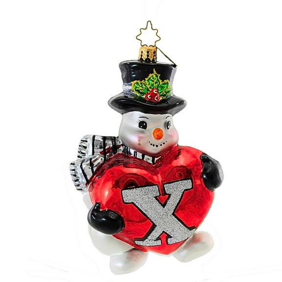 Christopher Radko Company 4.75In Frosty Warmheart, Glass, Ornament Snowman Xavier 3011732