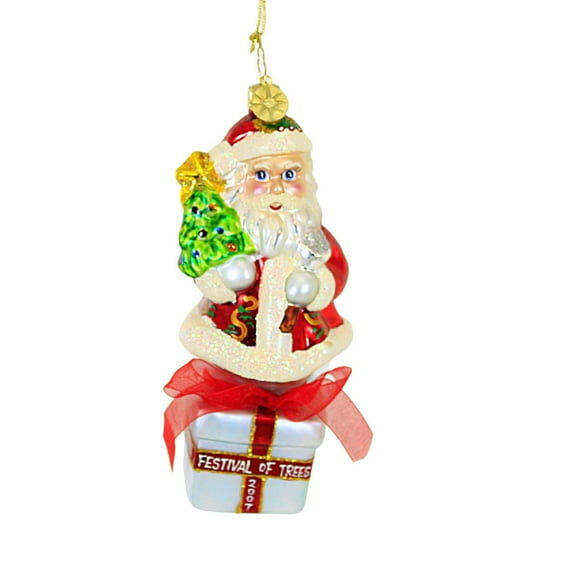 Christopher Radko Company 5.00In Festive Visitor, Glass, Dated 2007 Festival Of Trees 3012004