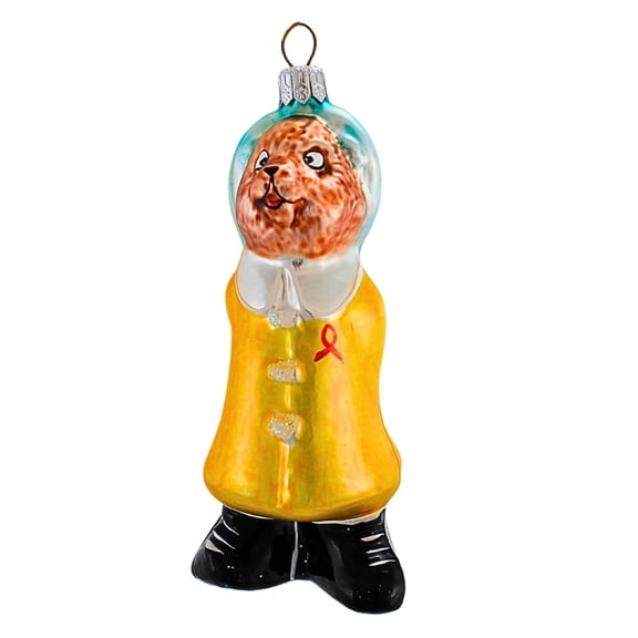 Christopher Radko Company 5.00In Rainy Day Smile 94 Aids Exclusive, Glass, Rain Slicker Boots Bar 94054Nm