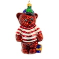 thumbnail image 1 of Christopher Radko Company 5.00In Cubby's Gift, Glass, Ornament Teddy Bear Christmas 981210, 1 of 3