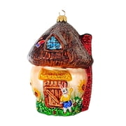 Christopher Radko Company 5.00In Shroom With A View, Glass, Ornament Hut Rabbit House 971910