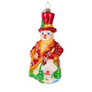 Christopher Radko Company 5.50In Home In My Heart, Glass, Ornament Charity Snowman 3010842