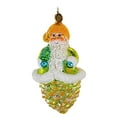 thumbnail image 1 of Christopher Radko Company 5.50In Lucky Cone Curls, Glass, Ornament Pinecone Santa 1012178, 1 of 3