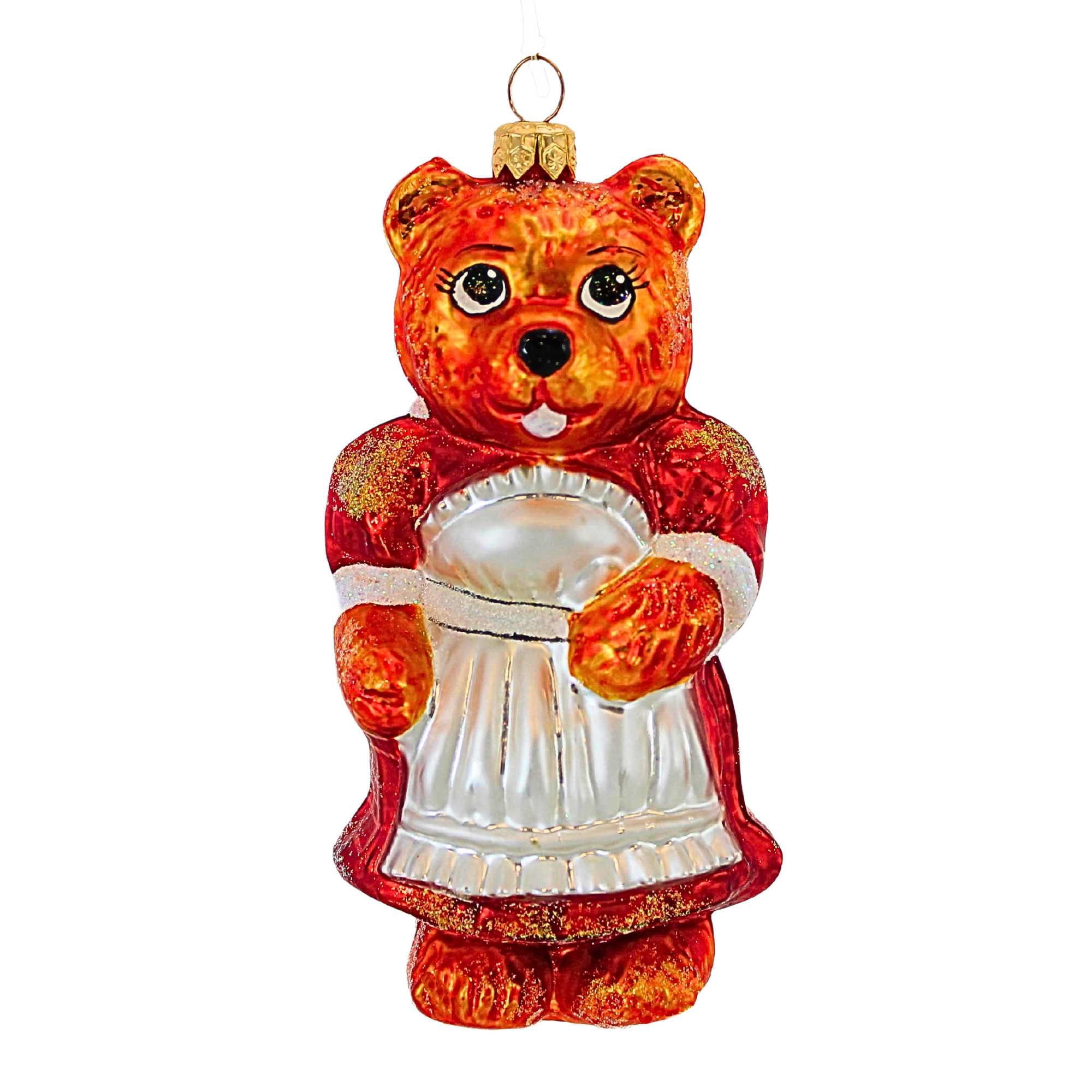 Christopher Radko Company 6.00In Mama Bear, Glass, Ornament Teddy Apron ...