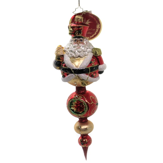 Christopher Radko Get To The Point! Glass Santa Guard Royal 1019148