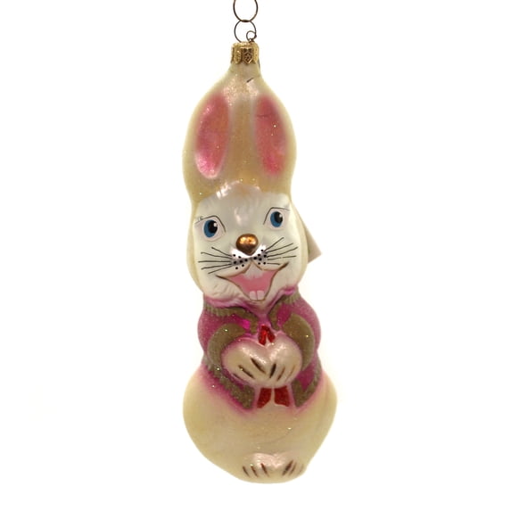 Christopher Radko Harvey. Glass Easter Bunny Rabbit 970180.