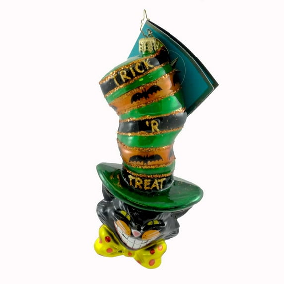 Christopher Radko Millinery Madness Glass Ornament Halloween