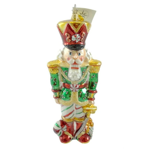 Christopher Radko Peppermint Prince Blown Glass Ornament Nutcracker Christmas