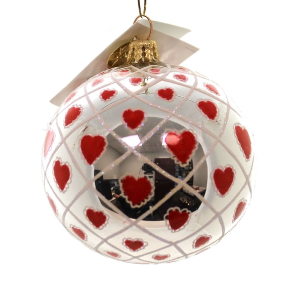 Christopher Radko Petite Many Splendored Glass Hearts Love Valentine's Day
