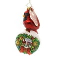 thumbnail image 1 of Christopher Radko Red Velvet Glass Ornament Bird Cardinal 1018306, 1 of 2