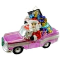 thumbnail image 1 of Christopher Radko RIDING IN STYLE Blown Glass Ornament Car Convertible Santa, 1 of 2