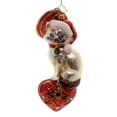 thumbnail image 1 of Christopher Radko Siamese Sweetheart Glass Ornament Cat Kitten 1018251, 1 of 2