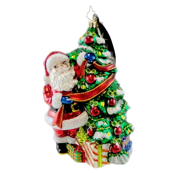 Christopher Radko SPRUCIN' UP THE HOLIDAYS Blown Glass Store Exclusive Ornament