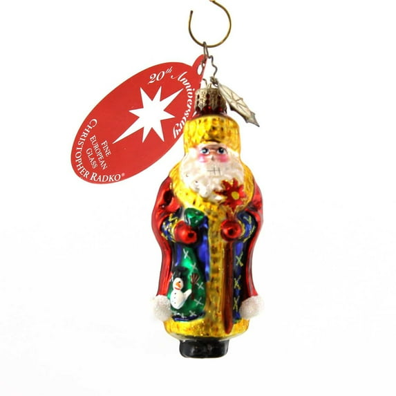 Christopher Radko St. Petersburg Santa Gem Glass Christmas