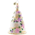 thumbnail image 1 of Christopher Radko Six-Tier Celebration Wedding Cake Ornament Christmas 1020789, 1 of 3